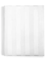 Charter Club 1.5" Stripe 550 Thread Count 100% Cotton 18" Fitted Sheet, King, Exclusively At Macy's In White
