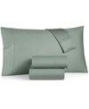 Charter Club Solid 550 Thread Count 100% Cotton 4-pc. Sheet Set, King, Exclusively At Macy's In Moss