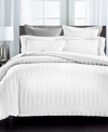 Charter Club 1.5" Stripe 550 Thread Count 100% Cotton 2-pc. Duvet Cover Set, Twin, Exclusively At Macy's In White