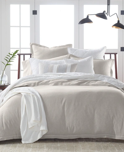 Hotel Collection Linen/modal Blend Duvet Cover, Full/queen, Created For Macy's In Natural