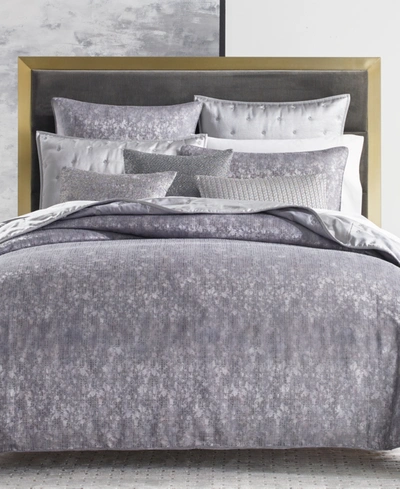 Hotel Collection Terra 3-pc. Comforter Set, King, Created For Macy's In Grey