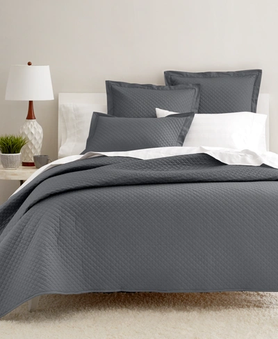 Charter Club Damask Quilted Cotton 3-pc. Coverlet Set, Full/queen, Created For Macy's In Marble