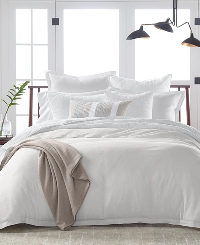 Hotel Collection Linen/modal Blend Duvet Cover, Full/queen, Created For Macy's In White