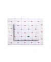 Lacoste Home Slice 100% Cotton Percale 4-pc. Sheet Set, King In Baroque Rose