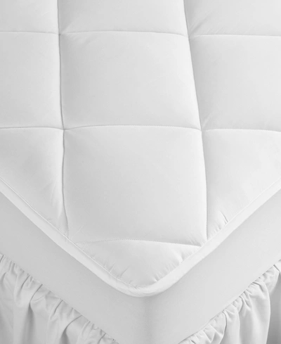 Hotel Collection Extra Deep Full Mattress Pad, Hypoallergenic, Down Alternative Fill, 500 Thread Count Cotton, Create In White