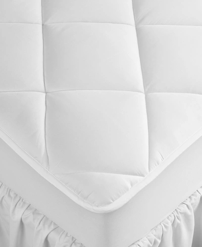 Hotel Collection 500 Thread Count Cotton Hypoallergenic Down Alternative Fill Extra Deep Mattress Pad, Full, Exclusiv In White