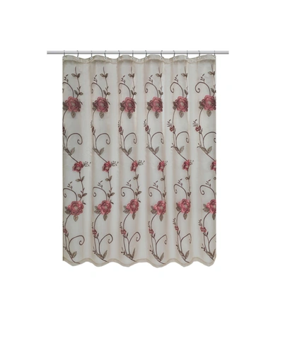 Popular Bath Larrisa Shower Curtain Bedding In Rose