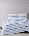 Truly Soft Waffle Stripe Twin Xl Quilt Set In Blue