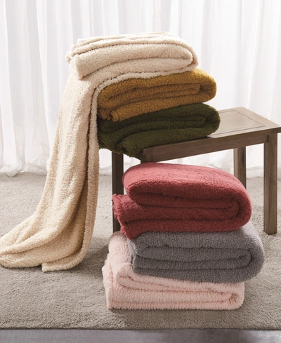 BROOKLYN LOOM MARSHMALLOW SHERPA BLANKET, TWIN/TWIN XL