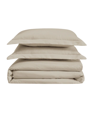 Cannon Heritage King 3 Piece Duvet Cover Set Bedding In Beige,khaki