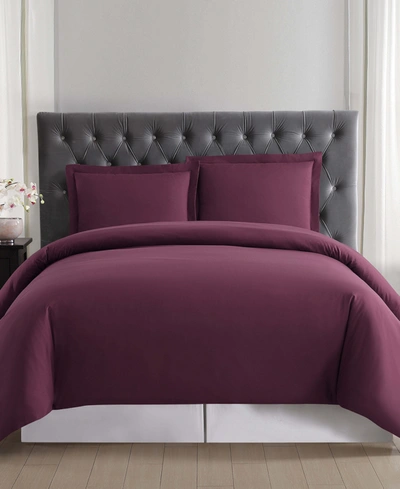 Truly Soft Everyday Twin Xl Duvet Set Bedding In Burgundy