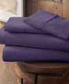 Ienjoy Home Expressed In Embossed By The Home Collection Chevron 4 Piece Bed Sheet Set, Queen Bedding In Purple