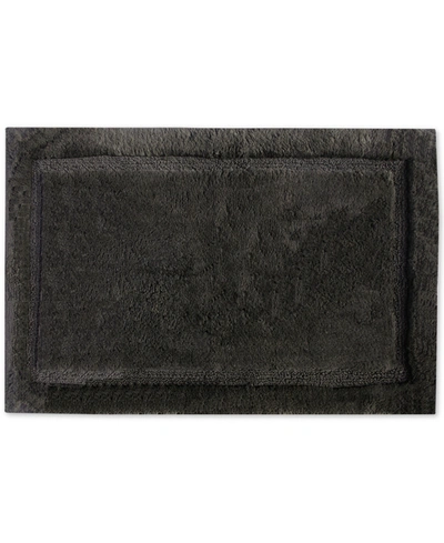 Grund Asheville Series 21" X 34" Cotton Bath Rug In Slate Grey