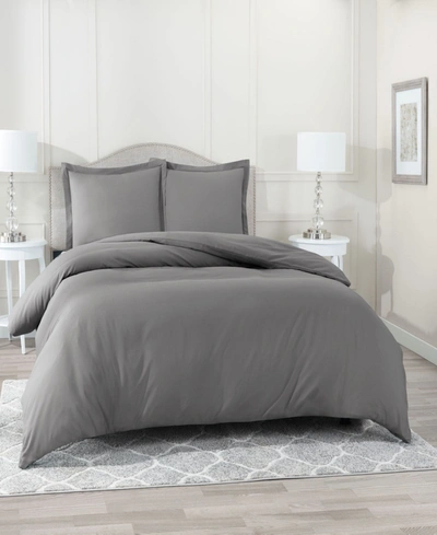 Nestl Bedding Super Soft Double Brushed Microfiber 3 Pc. Duvet Cover Set, Queen Bedding In Yellow