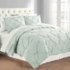 CATHAY HOME INC. PREMIUM COLLECTION FULL/QUEEN PINTUCK 3-PC. COMFORTER SET