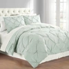 Cathay Home Inc. Premium Collection Pintuck 3-pc. Comforter Set, Full/queen In Misty Blue