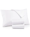 Aq Textiles Bergen House 100% Certified Egyptian Cotton 1000 Thread Count 4 Pc. Sheet Set, Queen In White