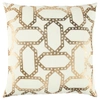RIZZY HOME GEOMETRICAL DESIGN POLYESTER FILLED DECORATIVE PILLOW, 20" X 20"