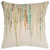 RIZZY HOME ABSTRACT DESIGN POLYESTER FILLED DECORATIVE PILLOW, 20" X 20"
