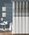 Lush Decor Night Sky Shower Curtain, 72" X 72" In Gray