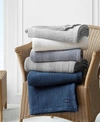 Nautica Rope Stripe Woven Cotton Reversible Blanket, King In Off White