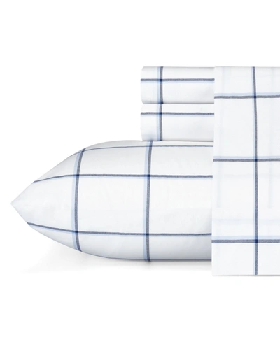 NAUTICA PLOT COTTON PERCALE 4-PIECE SHEET SET, QUEEN
