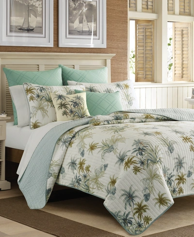 Tommy Bahama Home Serenity Palms King Quilt Bedding In Multi Aqua