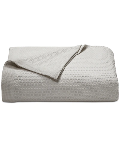 NAUTICA CLOSEOUT! NAUTICA BAIRD SOLID COTTON DOBBY REVERSIBLE BLANKET, KING
