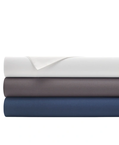 Kenneth Cole Closeout!  New York Micro Twill King Sheet Set Bedding In Navy