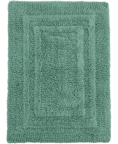 Hotel Collection 100% Cotton Reversible Bath Rug, 21" X 33", Exclusively At Macy's In Jade