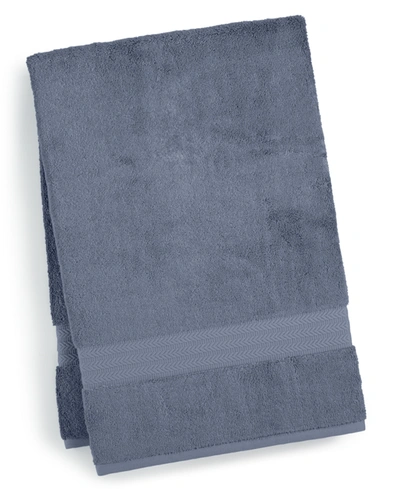 Hotel Collection Finest Elegance Luxury Turkish Cotton Bath Towel, 30" X 56", Exclusively At Macy's In Slate Blue