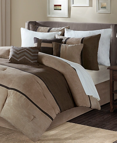 Madison Park Palisades 7-pc. King Comforter Set Bedding In Brown