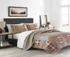 Eddie Bauer Hawthorne Brown Reversible 2-piece Twin Quilt Set Bedding In Pastel Brown