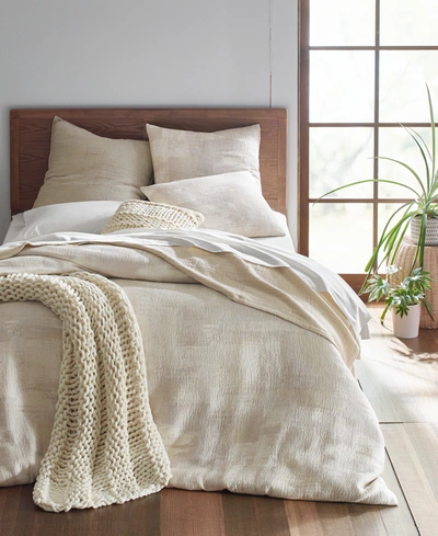 Oake Drybrush Matelasse 3-pc. Duvet Cover Set, Full/queen, Exclusively At Macy's In Neutral