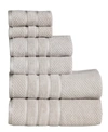 Feather & Stitch, Ny Feather And Stitch Waffle 6-pc. Towel Set Bedding In Silver