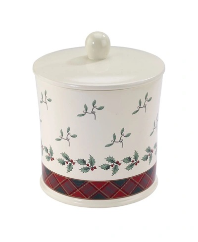 Spode Tartan Covered Jar Bedding In Multi