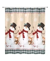 Avanti Friends Gather Shower Curtain Bedding In Multi