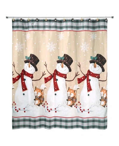 Avanti Friends Gather Shower Curtain Bedding In Multi