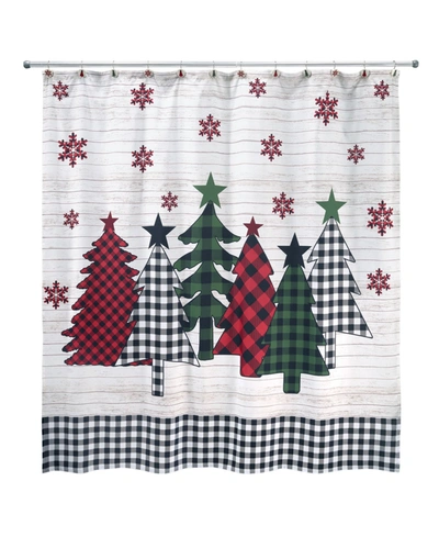 Avanti Tis The Season Shower Curtain Bedding In Multi