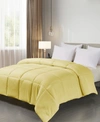 Royal Luxe Color Hypoallergenic Down Alternative Light Warmth Microfiber Comforter, King, Exclusively At Macy's In Yellow