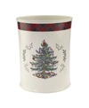 SPODE TARTAN WASTEBASKET