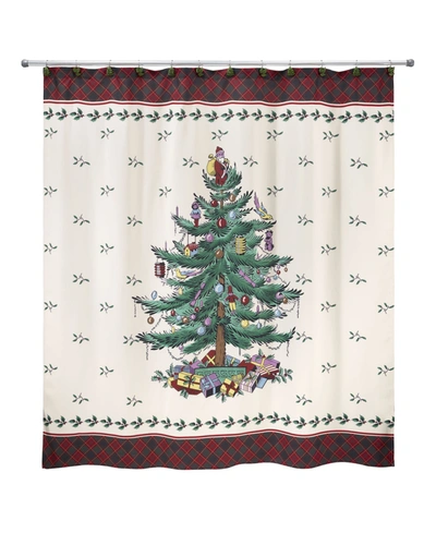 Spode Tartan Shower Curtain Bedding In Multi