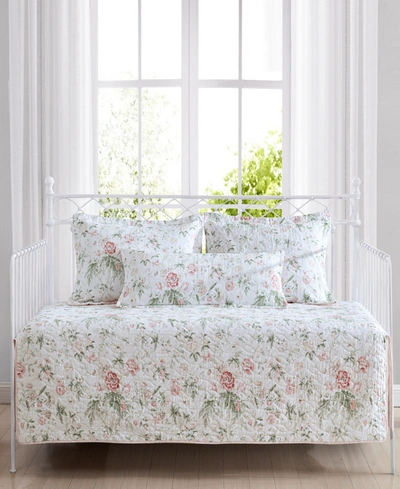 Laura Ashley Breezy Floral 4-pc. Quilt Set, Daybed In Pink