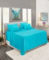 Nestl Bedding Extra Deep Pocket 7-pc. Sheet Set, King Split In Beach Blue