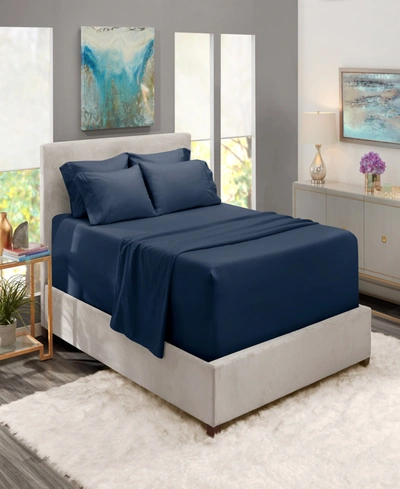Nestl Bedding Extra Deep Pocket 4-pc. Sheet Set, Twin Xl In Navy Blue