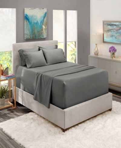 Nestl Bedding Extra Deep Pocket 6-pc. Sheet Set, California King In Charcoal Gray