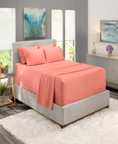 Nestl Bedding Extra Deep Pocket 6-pc. Sheet Set, California King In Misty Rose