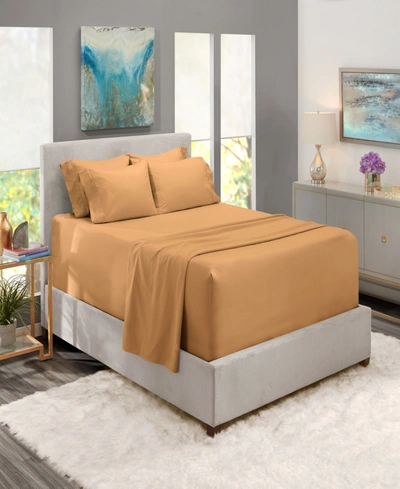 Nestl Bedding Extra Deep Pocket 6-pc. Sheet Set, Full In Mocha Light Brown