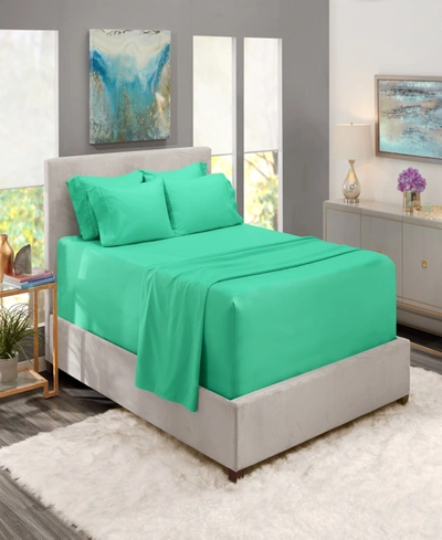 Nestl Bedding Bedding 6 Piece Extra Deep Pocket Bed Sheet Set, California King In Mint Green