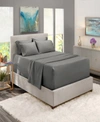 Nestl Bedding Extra Deep Pocket 4-pc. Sheet Set, Twin In Charcoal Gray